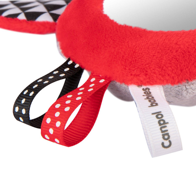 Canpol babies zabawka kontrastowa z piszczkiem i lusterkiem SENSORY TOYS