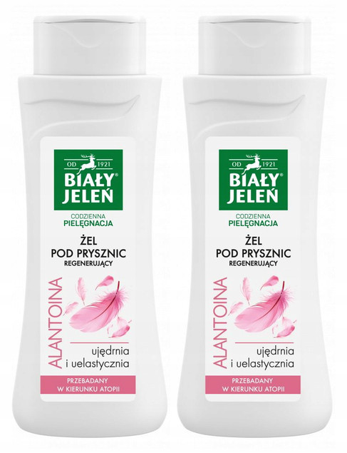 2x BIAŁY JELEŃ Żel Pod Prysznic ALANTOINA Regenerujący 300ml Hipoalergiczny