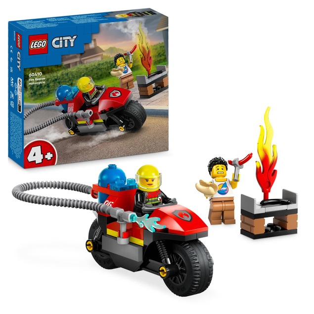 LEGO City Strażacki Motocykl Ratunkowy 57 el. 4+ 60410