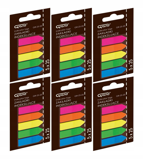 Zakładki indeksujące strzałki GR-Z5-25 GRAND