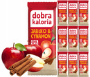 10x DOBRA KALORIA Zdrowy Baton Jabłko Cynamon 94% Owoców i Orzechów Błonnik