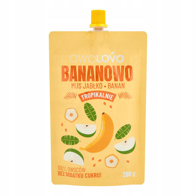 Mus Owolovo MIX SMAKÓW Dla Dzieci 200g PREMIUM Naturalny 15x 200g