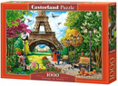 Puzzle 1000 Układanka Obraz Miasto WIEŻA EIFFLA Paryż Park Wiosna 9+ Castor