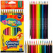 Kredki ołówkowe trójkątne 12 kol. + tem. Colorino Kids new