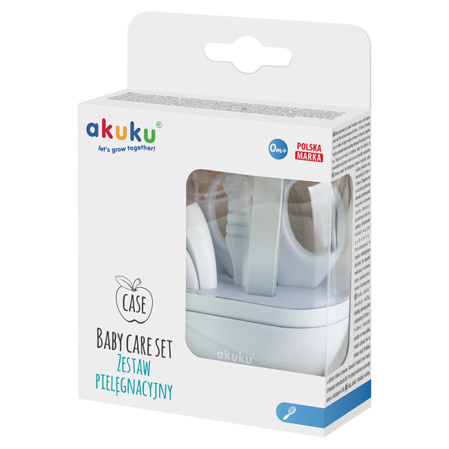 Zestaw do pielęgnacji, grey APPLE CASE Akuku
