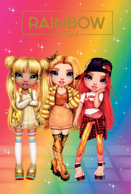 Teczka z gumką lakierowana A4 RAINBOW HIGH
