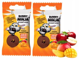 BUNNY NINJA Owocowa Przekąska JABŁKO MANGO 15g x2