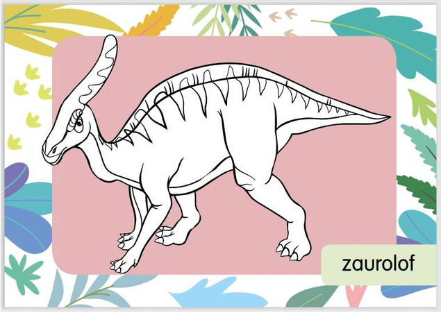 Kolorowanka z tatuażami. Dinusie