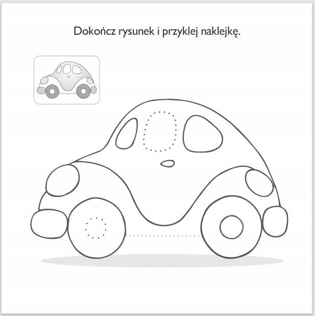 Malowanie Doklejanie Proste Zadania 16 Naklejek 3+ Skrzat