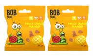 2x BOB SNAIL Żelki Owocowe MANGO Bez Dodatku Cukru 2x 20g (40g)
