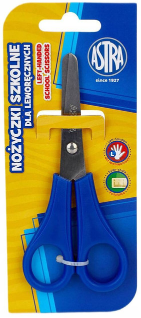 Nożyczki dla leworęcznych blister ASTRA cena za 1szt.
