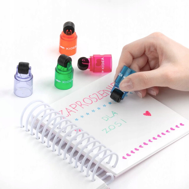 Zestaw PIECZĄTEK Stempelek Roller Kidea