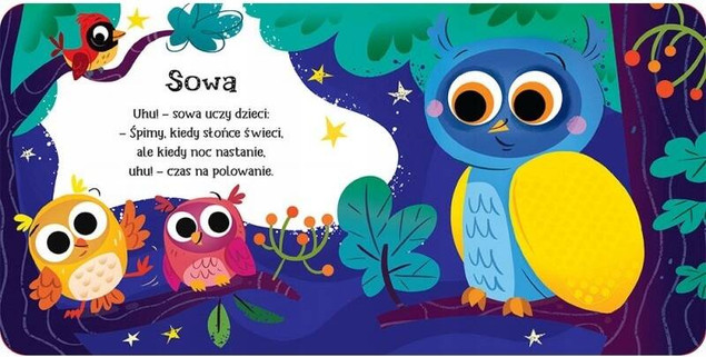 Dotknij Zwierzęta leśne Książeczka sensoryczna