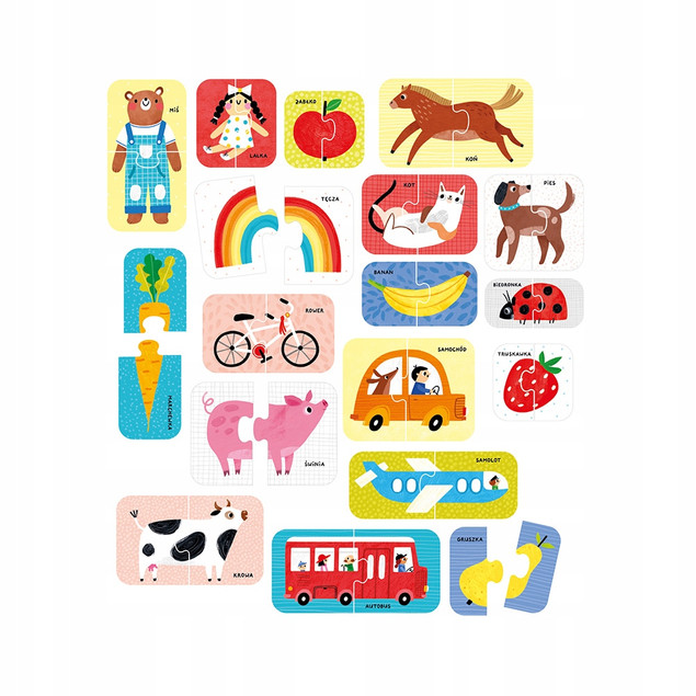 CzuCzu Puzzle do pary Pierwsze słowa 18m+ Bright Junior Media