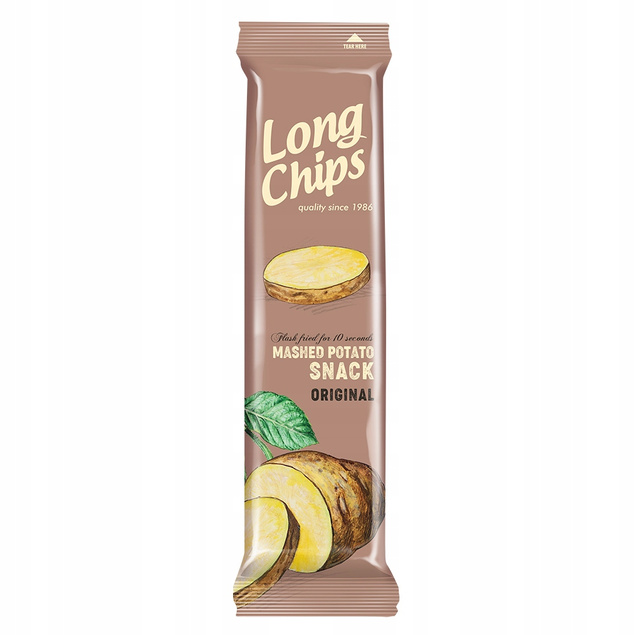 LONG CHIPS Chipsy Ziemniaczane MIX SMAKÓW 75g x10