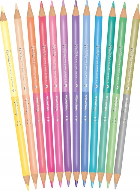 Colorino Kredki ołówkowe pastelowe 12/24 kolory