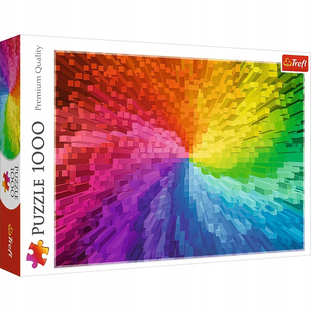 Puzzle 1000 Układanka GRADIENT Kolory Niebieski Czerwony Różowy 12+ Trefl