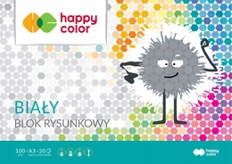 Blok rysunkowy biały A3/20K HAPPY COLOR