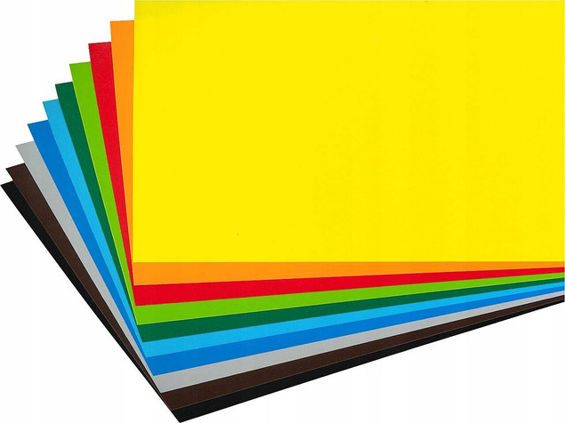BLOK WYCINANKA INTERDRUK A5/10K PAPIER KOLOROWY