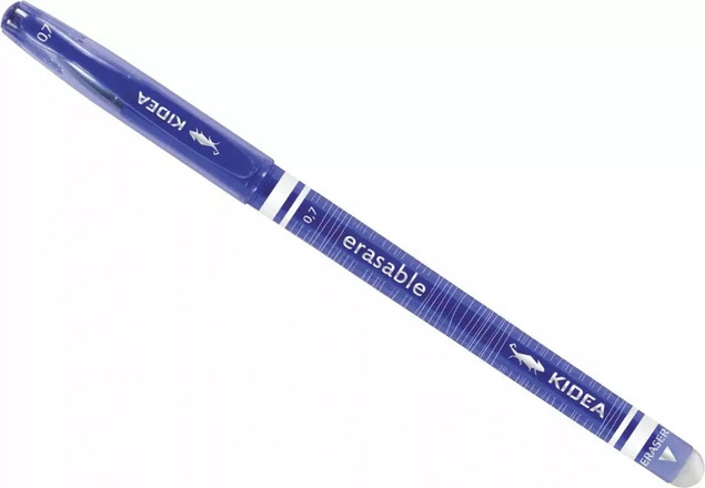 12x Długopis Zmazywalny Niebieski 0,7 mm Wymazywalny Z Gumką Kidea