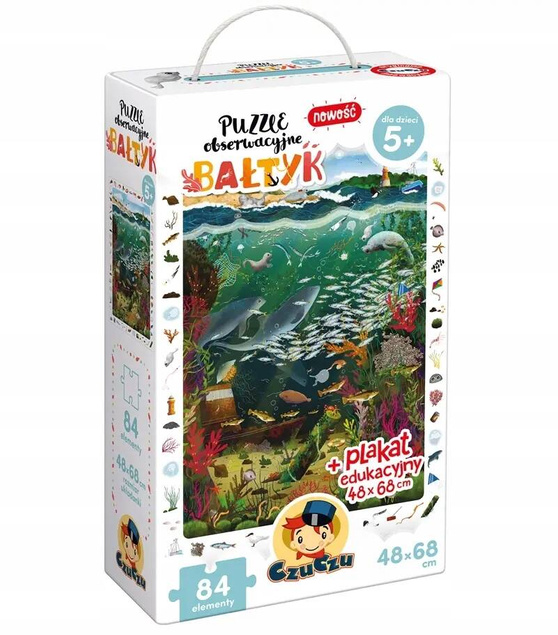 Puzzle Obserwacyjne Bałtyk 84el. 5+ CzuCzu