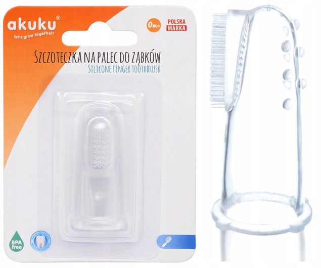 Akuku Szczoteczka na Palec do Masażu Zębów A0393