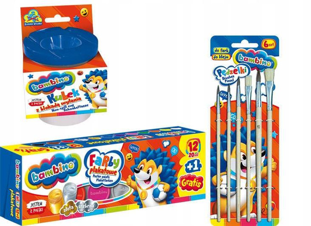 BAMBINO WYPRAWKA SZKOLNA zestaw przedszkole szkoła 15el.