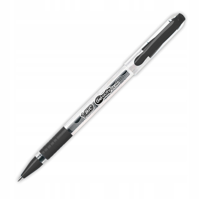 30x Długopis Żelowy 0.5 mm Czarny Gel-Ocity Stic Bic