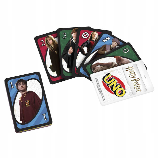 UNO HARRY POTTER Karty Do Gry Gra Karciana 7+ Mattel