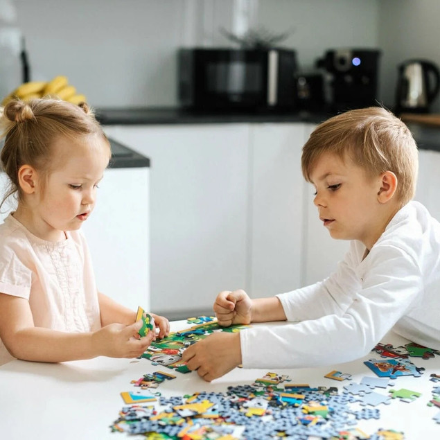 Puzzle 2 x 24 Układanka Wóz STRAŻACKI KARETKA Rodzina Treflików 3+ Trefl