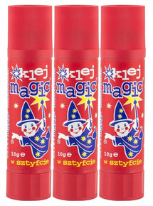 3x Klej Magic Mocny Klej W Sztyfcie 10g Kamaben
