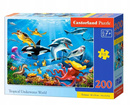 Puzzle 200 Układanka Zwierzęta RYBY Morskie Delfiny Rekiny Żółw 7+ Castor
