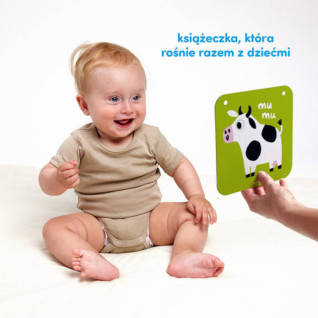 Duże karty kontrastowe dla dzieci w wieku 6-9m+