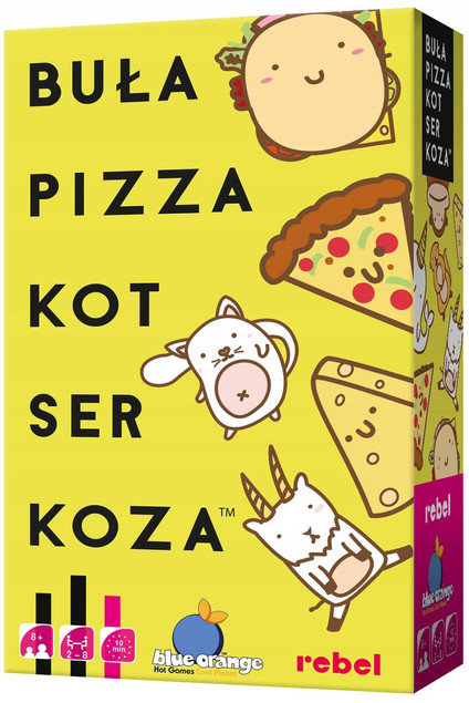 Buła Pizza Kot Ser Koza Gra Imprezowa Planszowa 8+ Rebel 113829