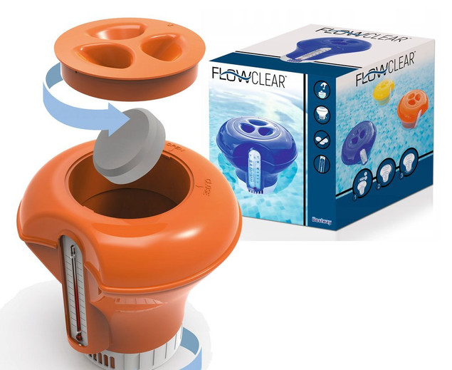 Pływak, dozownik chemii basenowej z termometrem - Bestway 58209