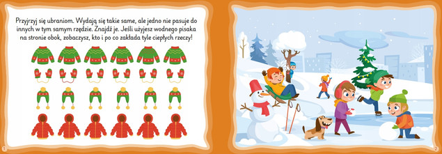 Zadanka & malowanki wodne. Bałwanek