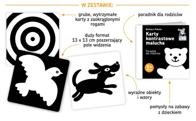 Kapitan Nauka. Karty kontrastowe malucha