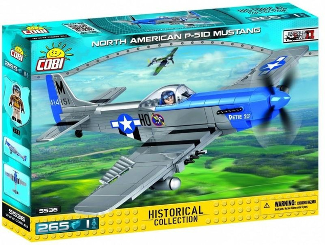 Small Army 265 elementów North American P-51D Mustang myśliwiec amerykański