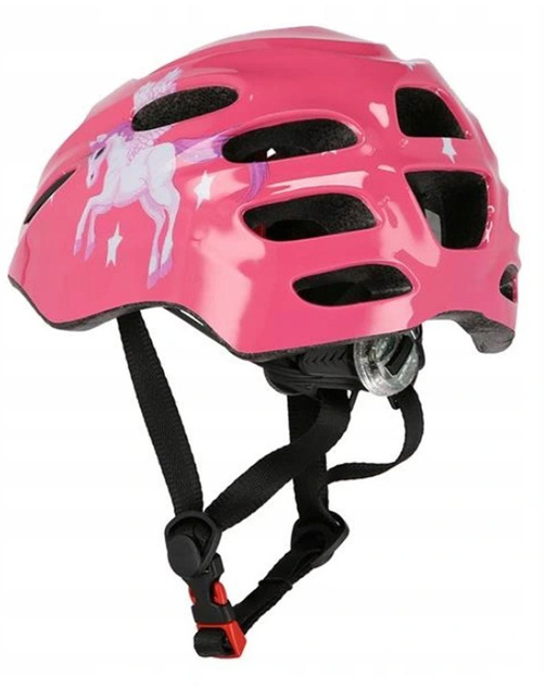 NILS EXTREME RÓŻOWY KASK MTW01 LED 