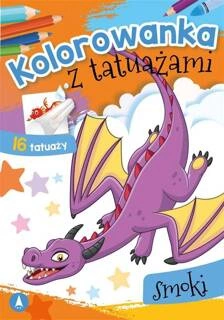 Kolorowanka Z Tatuażami Smoki 3+ Skrzat