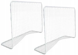 ZESTAW 2 BRAMKI Z SIATKĄ STALOWY STELAŻ 182x120 cm