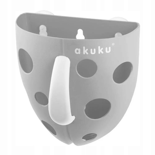 Pojemnik na zabawki kąpielowe grey Akuku