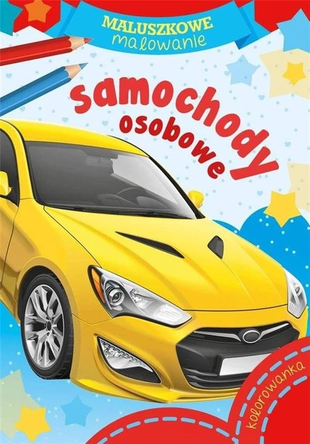 MALOWANKI KOLOROWANKI Z NAKLEJKAMI MALUSZKOWE MALOWANIE SAMOCHODY