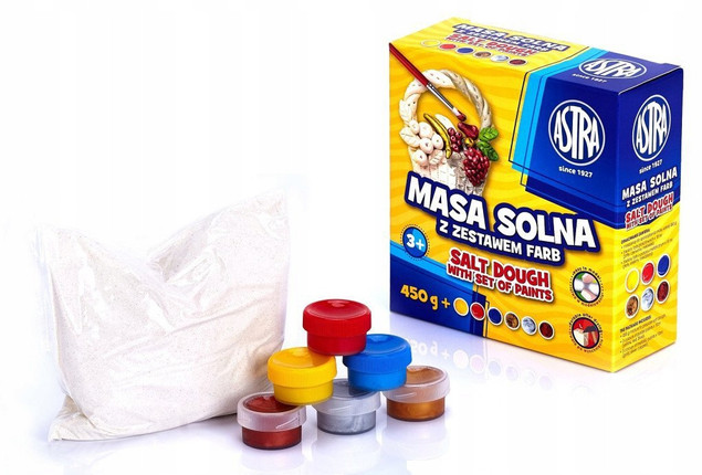 Masa solna 0,45kg z zestawem farb ASTRA