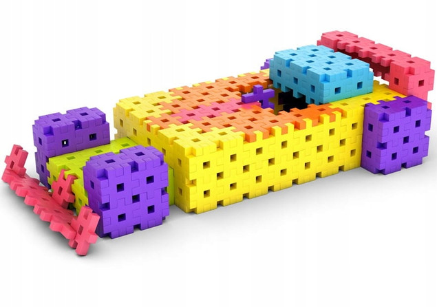 KLOCKI KONSTRUKCYJNE WAFLE MELI BASIC TRAVEL BOX 1000 EL PUZZLE 3D GOFRY