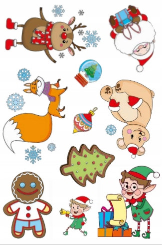 Kolorowanka z tatuażami. Pada śnieg