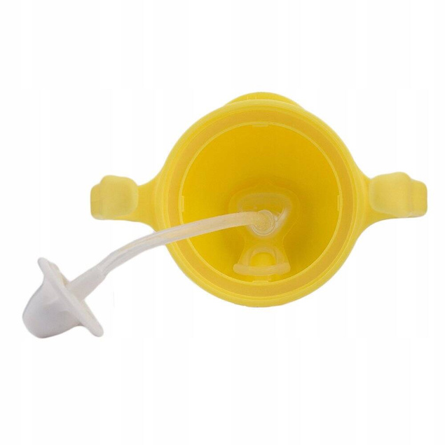 Kubek Niekapek Z Obciążoną Słomką Cytrynowy 6M+ 240 ml B.Box