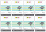 8x Blok Techniczny BIAŁY A4 10 Kartek 170g Happy Color