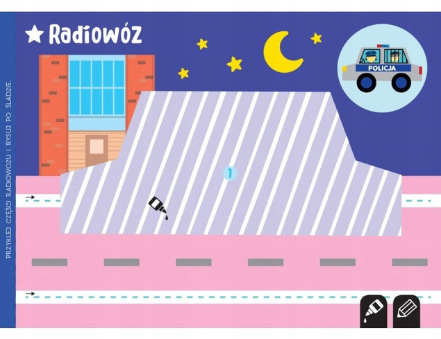 Pojazdy. Wycinam, naklejam, rysuję. Wycinanki edukacyjne