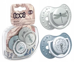 LOVI Smoczek Dynamiczny SYMETRYCZNY Silikonowy OWAD KWIAT 6-18M+ 22/871